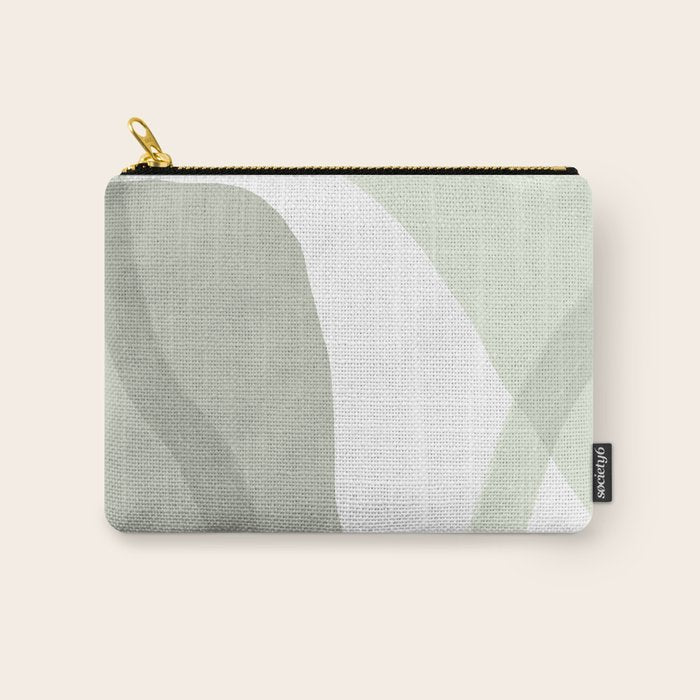 Green watercolor shapes Carry All Pouch Gallery Image 1
