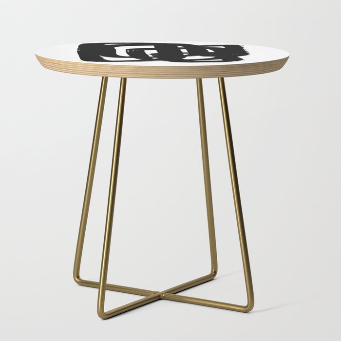 A Heavy Thought White Background Side Table Gallery Image 1