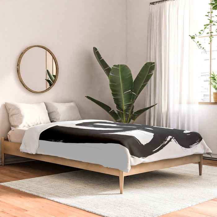 A Heavy Thought White Background Comforter Gallery Image 2