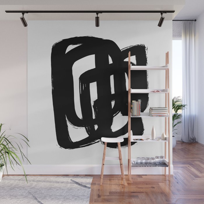 A Heavy Thought White Background Wall Mural Gallery Image 1