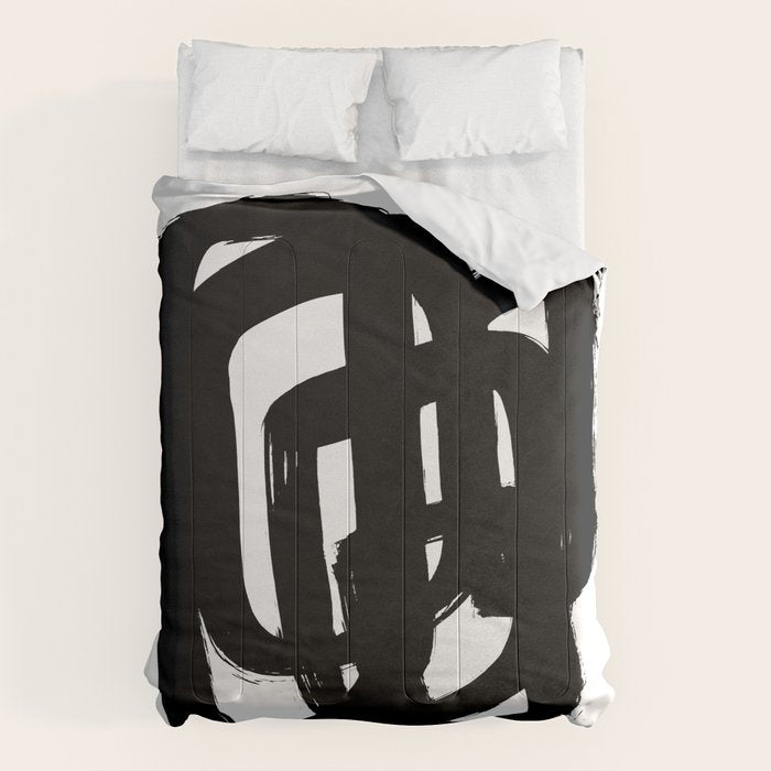A Heavy Thought White Background Comforter Gallery Image 1