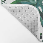 Tropical Palm Leaves Classic Bath Mat Gallery Image 2