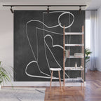 Abstract line art 93 Wall Mural Gallery Image 1