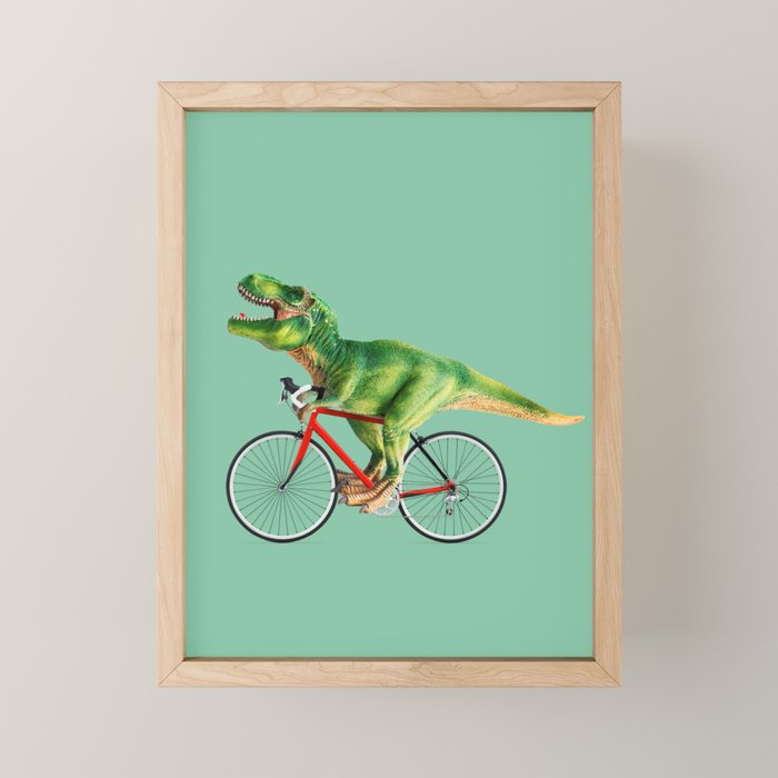 T-REX BIKE Mini Art Print Gallery Image 1