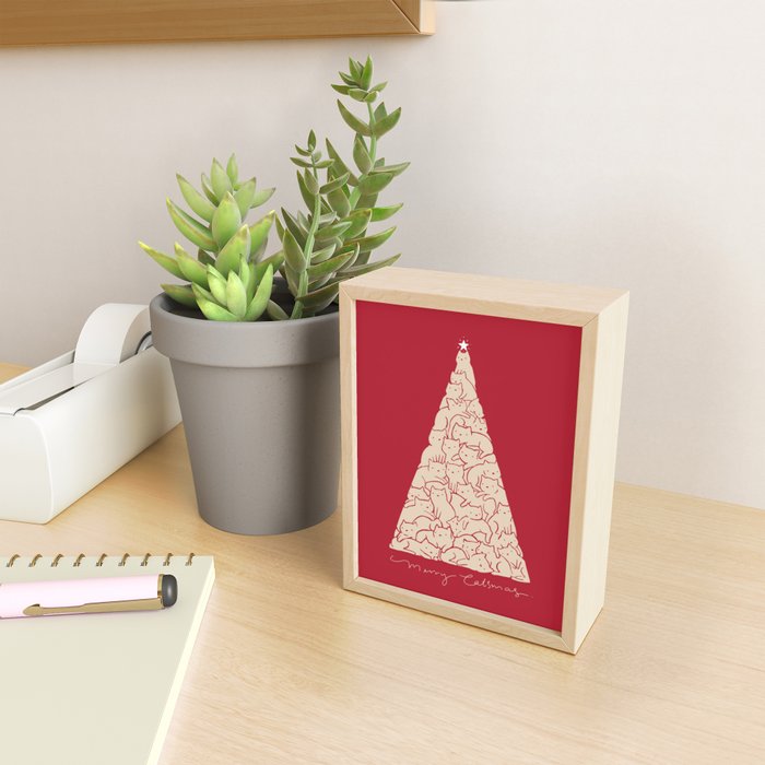 Cat Landscape 169: Merry Catsmas Mini Art Print Gallery Image 2