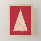 Cat Landscape 169: Merry Catsmas Mini Art Print Gallery Image 1