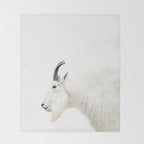 NORDIC MOUNTAIN GOAT Throw Blanket Gallery Image 2