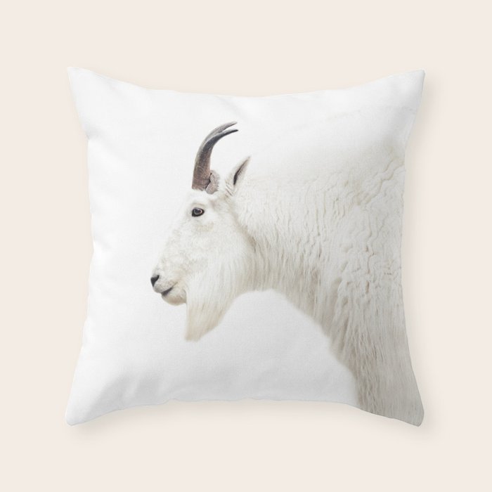 NORDIC MOUNTAIN GOAT Throw Pillow Gallery Image 6