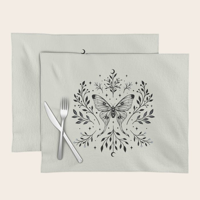 Mystical Luna Moth Placemat Gallery Image 1