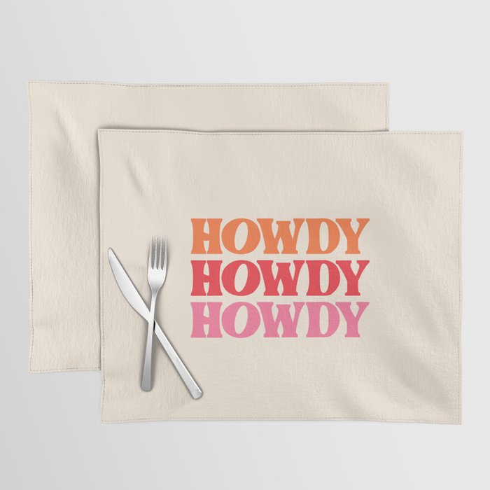 Howdy  Placemat Gallery Image 1