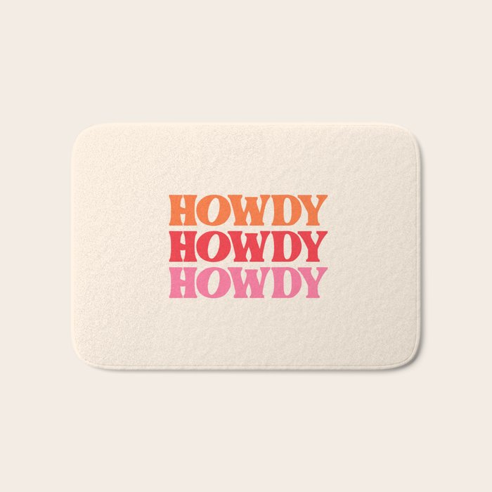 Howdy  Bath Mat Gallery Image 1