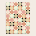 Retro Flowers Check Pattern XXVI Notebook Gallery Image 4