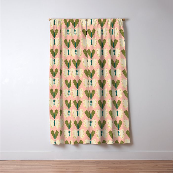 Vintage Butterfly and Moth  Window Curtain Gallery Image 3