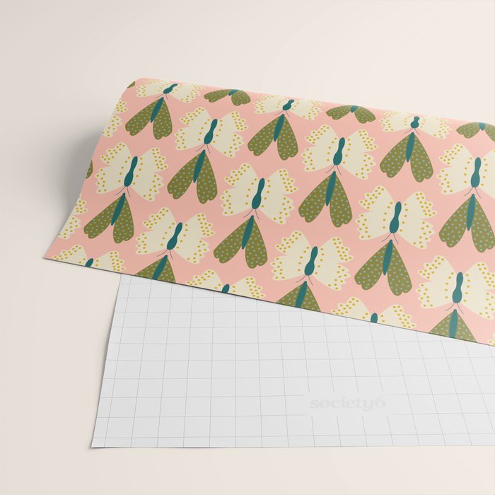 Vintage Butterfly and Moth  Wrapping Paper Gallery Image 2
