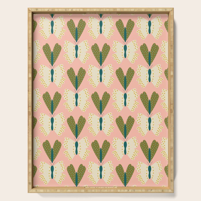 Vintage Butterfly and Moth  Serving Tray Gallery Image 1