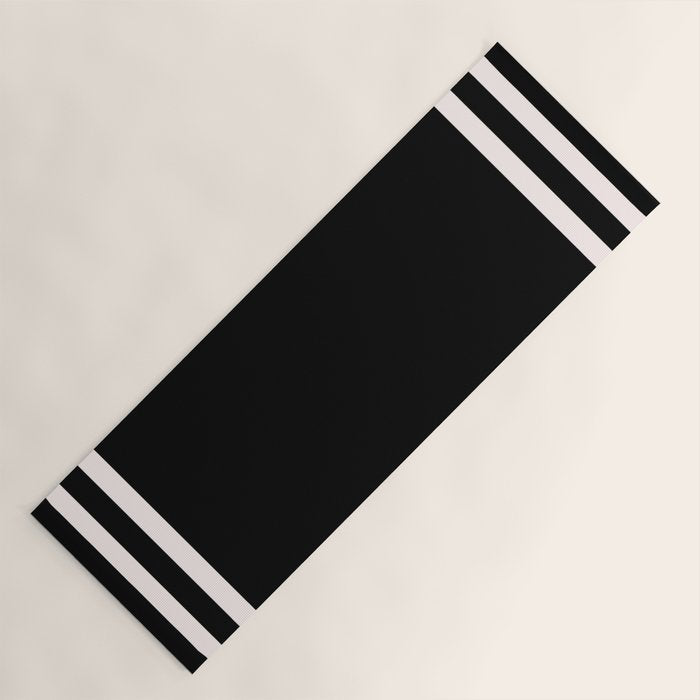 Black and white minimal Yoga Mat Gallery Image 1