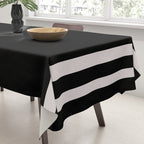 Black and white minimal Tablecloth Gallery Image 3
