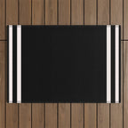 Black and white minimal Outdoor Rug Gallery Image 1