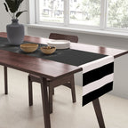 Black and white minimal Table Runner Gallery Image 2