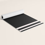 Black and white minimal Yoga Mat Gallery Image 2