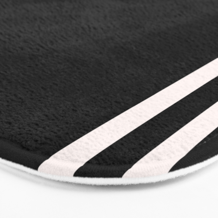 Black and white minimal Bath Mat Gallery Image 3