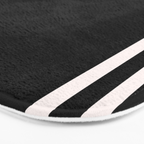 Black and white minimal Bath Mat Gallery Image 3