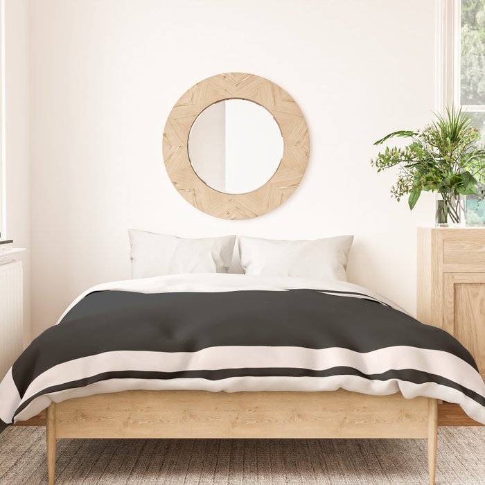 Black and white minimal Duvet Cover Gallery Image 3