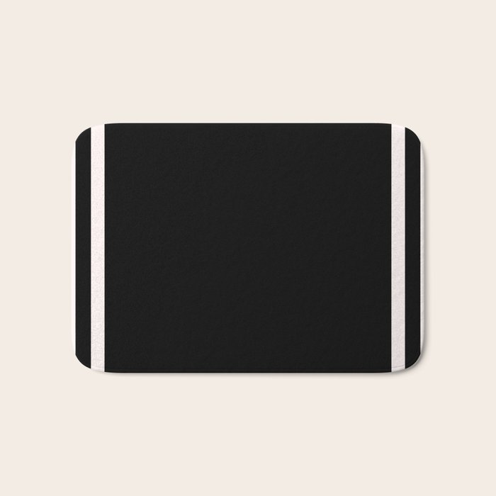 Black and white minimal Bath Mat Gallery Image 1