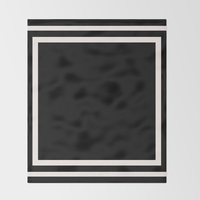 Black and white minimal Throw Blanket Gallery Image 2