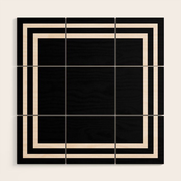 Black and white minimal Wood Wall Art Gallery Image 1