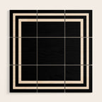 Black and white minimal Wood Wall Art Gallery Image 1