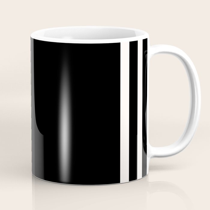 Black and white minimal Coffee Mug Gallery Image 1