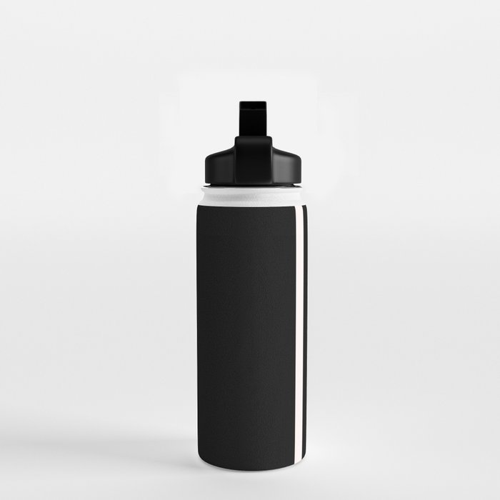Black and white minimal Water Bottle Gallery Image 2