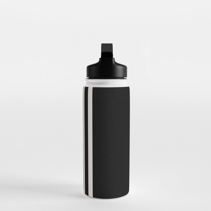 Black and white minimal Water Bottle Gallery Image 3