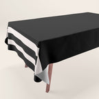 Black and white minimal Tablecloth Gallery Image 1