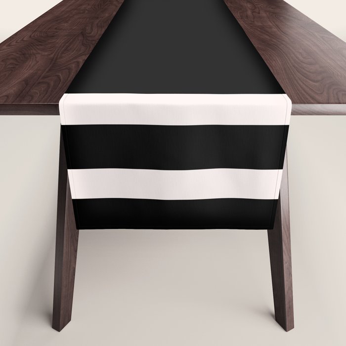 Black and white minimal Table Runner Gallery Image 1