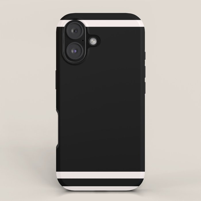 Black and white minimal iPhone Case Gallery Image 1