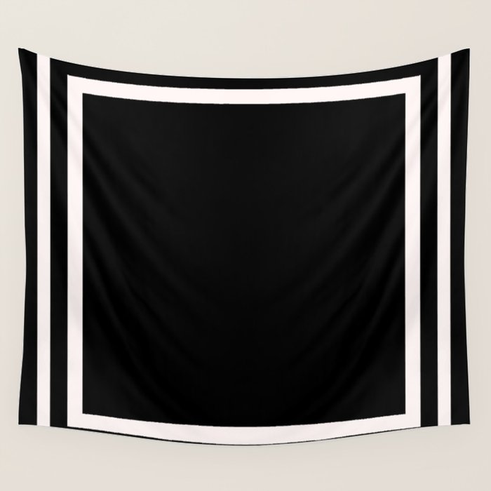 Black and white minimal Wall Tapestry Gallery Image 4