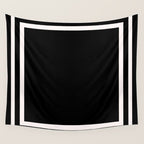 Black and white minimal Wall Tapestry Gallery Image 4