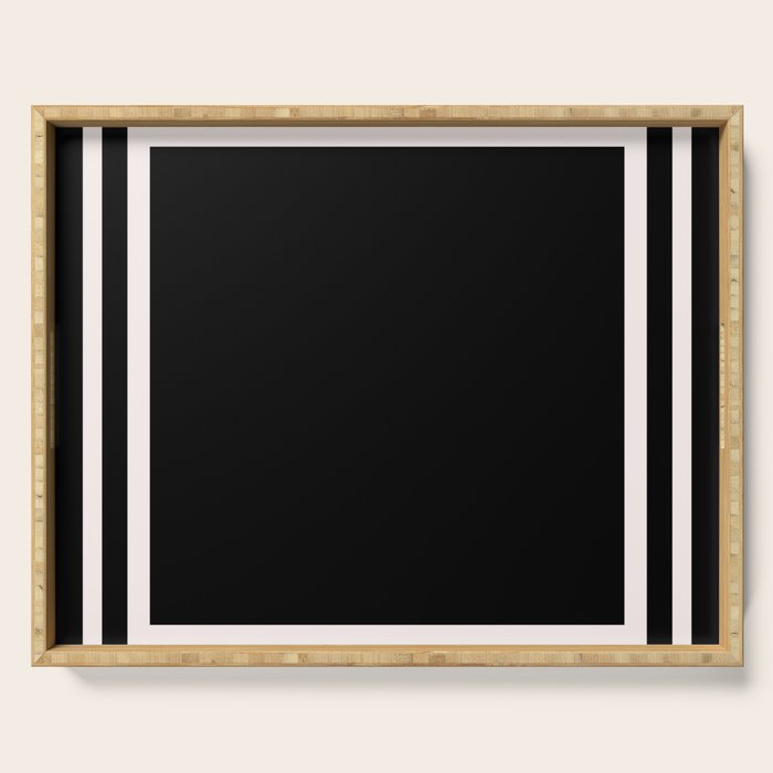 Black and white minimal Serving Tray Gallery Image 1