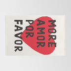More Amor Por Favor in Black & White Rug Gallery Image 2