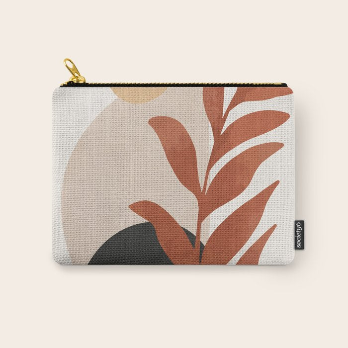 Abstract Art /Minimal Plant 9 Carry All Pouch Gallery Image 1