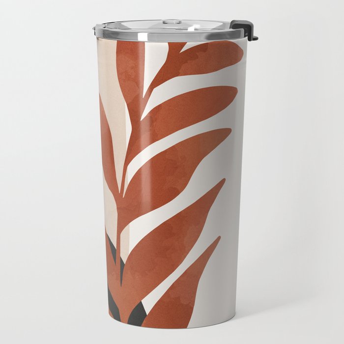 Abstract Art /Minimal Plant 9 Travel Mug Gallery Image 2
