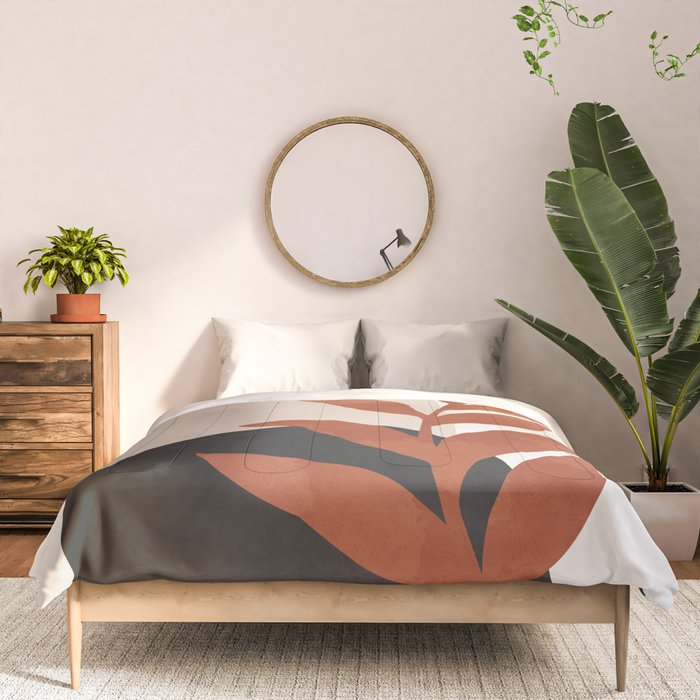 Abstract Art /Minimal Plant 9 Comforter Gallery Image 3