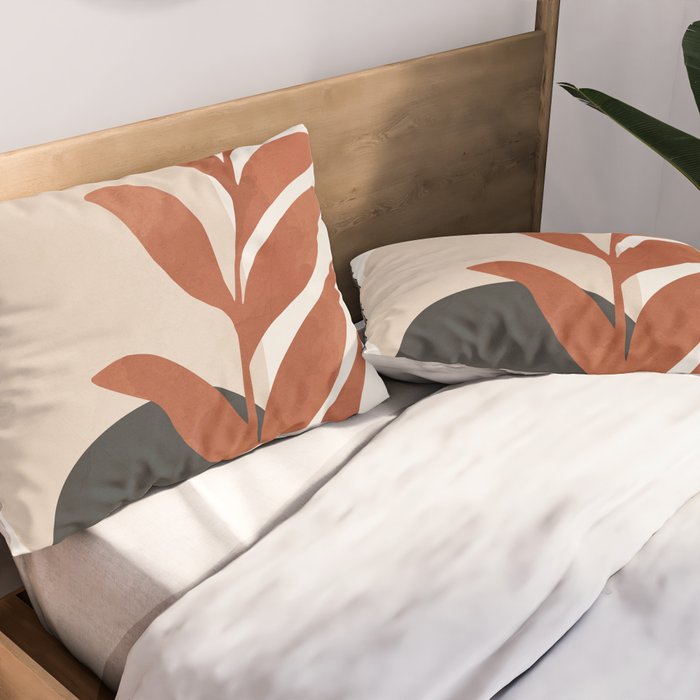 Abstract Art /Minimal Plant 9 Pillow Sham Gallery Image 2