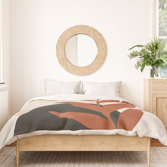 Abstract Art /Minimal Plant 9 Duvet Cover Gallery Image 3