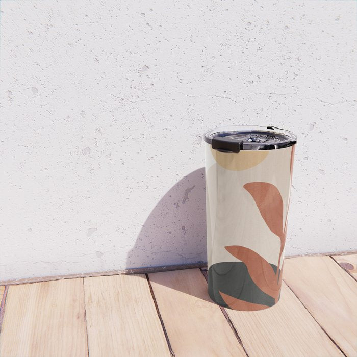 Abstract Art /Minimal Plant 9 Travel Mug Gallery Image 4