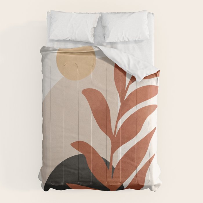 Abstract Art /Minimal Plant 9 Comforter Gallery Image 6