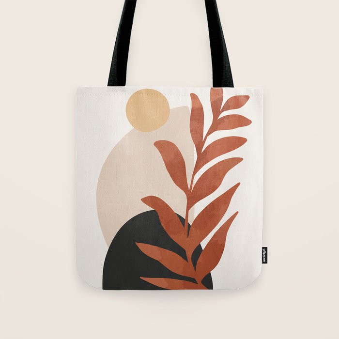 Abstract Art /Minimal Plant 9 Tote Bag Gallery Image 1