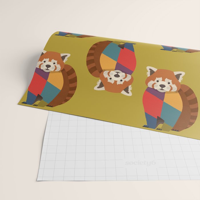 Red Panda Wrapping Paper Gallery Image 2